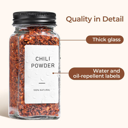 Glass Spice Jars with Shaker Lids, Set of 6 — view 4