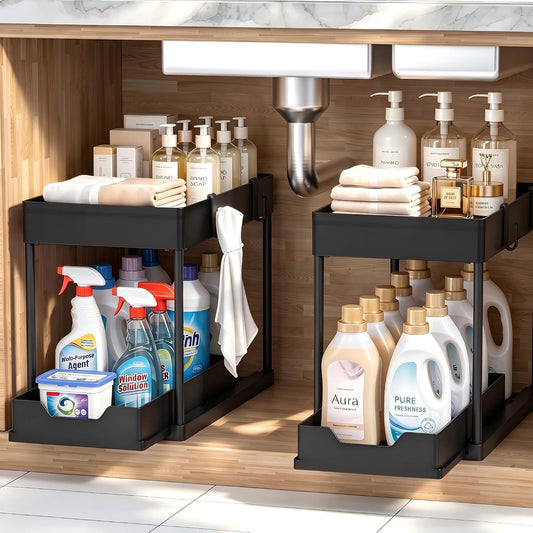Under-Sink Organiser, 2 Tier · Pair