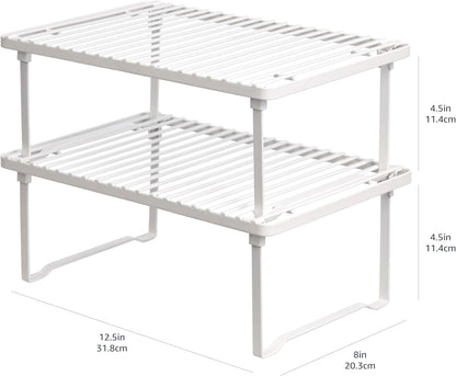 Stackable Cupboard Shelves, Pair — view 6