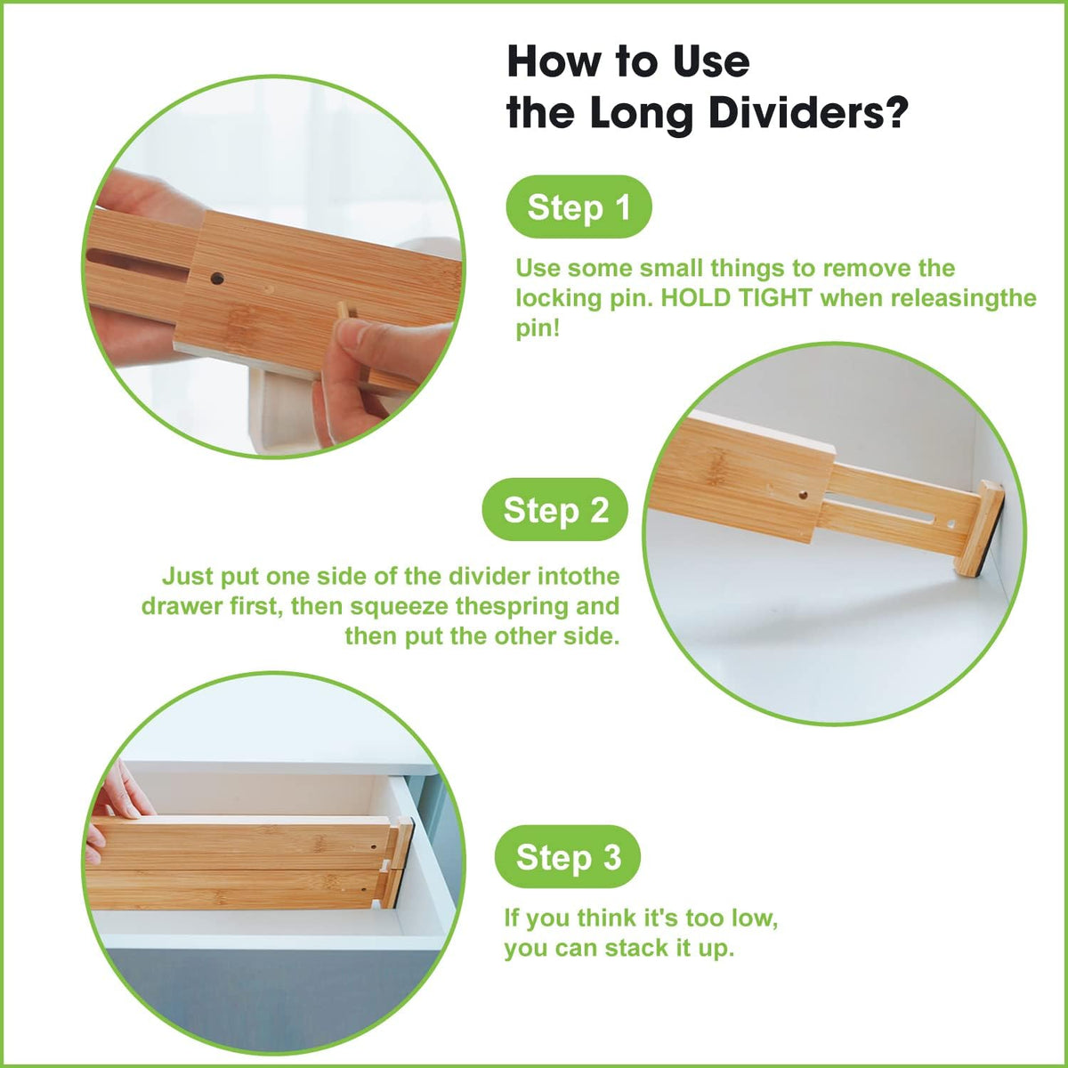 Spring-Loaded Drawer Dividers, Pair — view 9