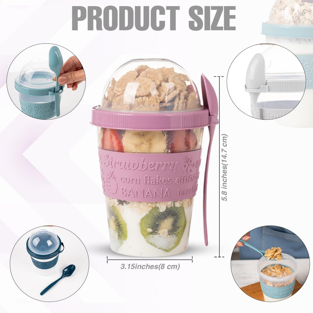Cereal & Yogurt Cups, Set of 4 — view 8