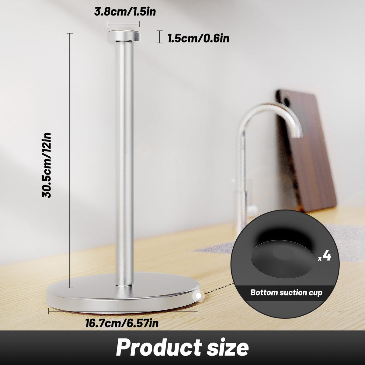 Free-Standing Kitchen Roll Holder — view 3