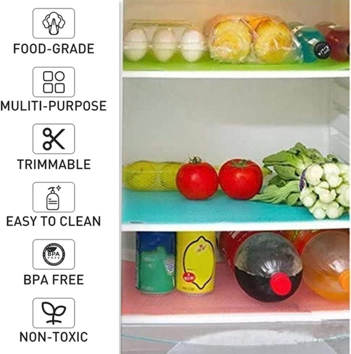 Fridge Shelf Liners, Set of 7 — view 2