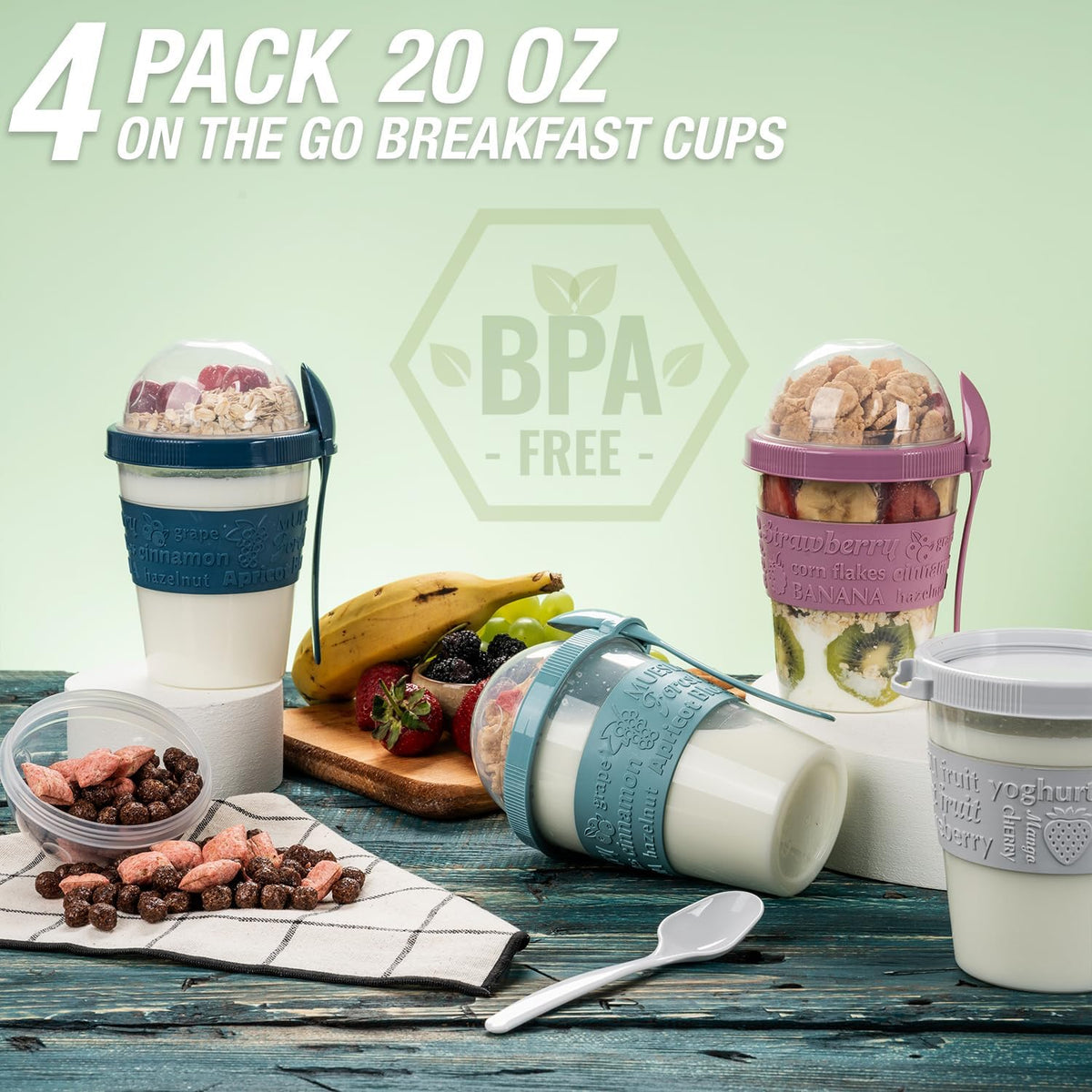 Cereal & Yogurt Cups, Set of 4 — view 7