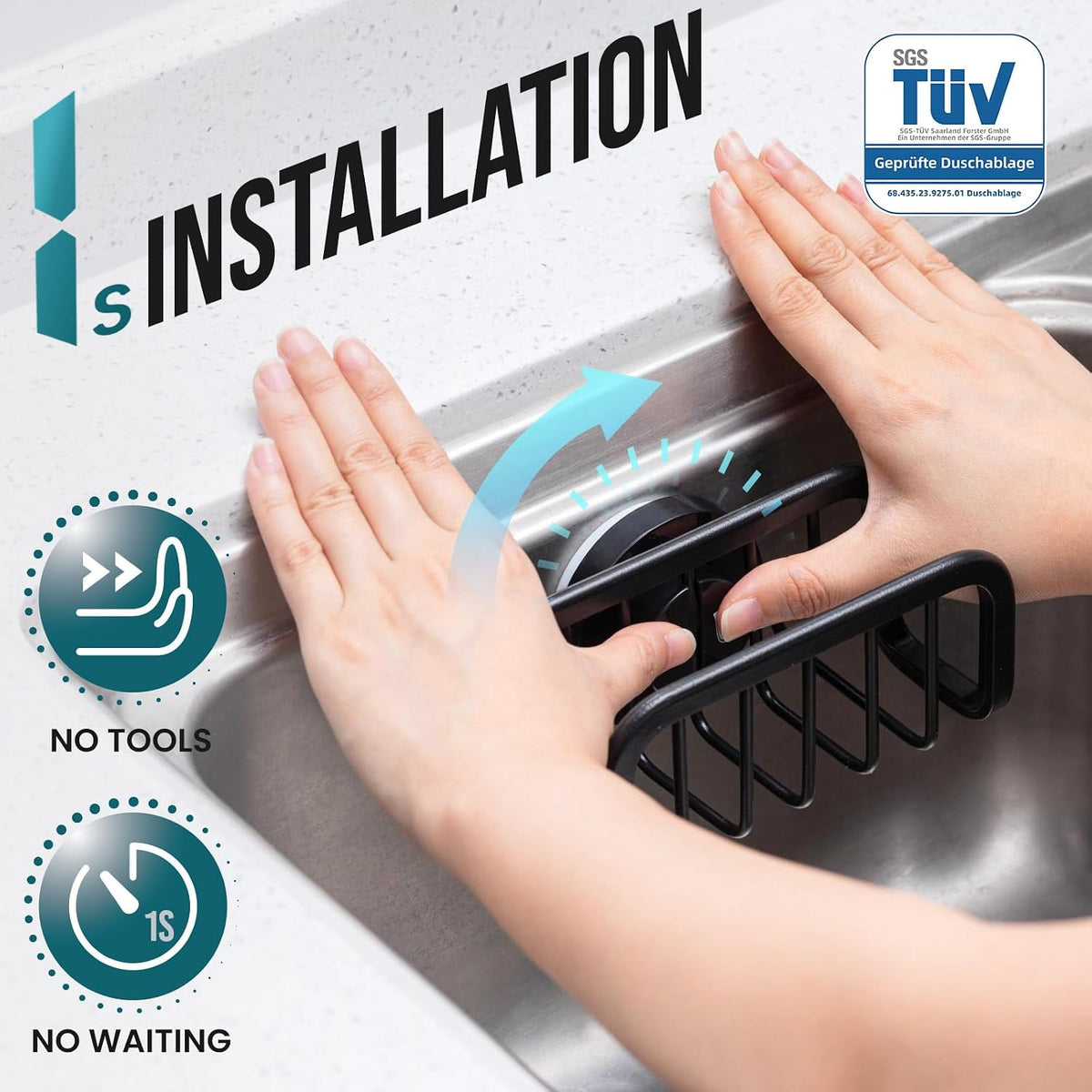 Suction-Cup Sink Caddy — view 2