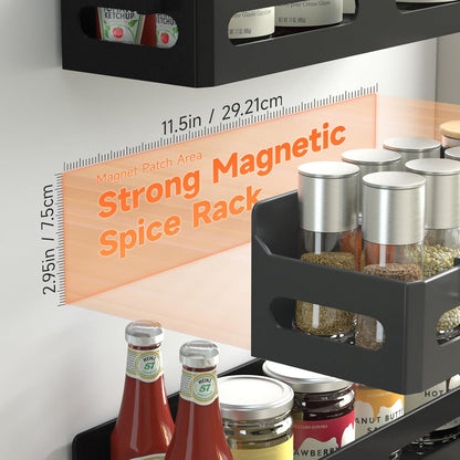 Magnetic Fridge Spice Racks, Set of 4 — view 2