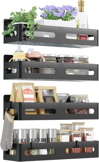 Magnetic Fridge Spice Racks, Set of 4