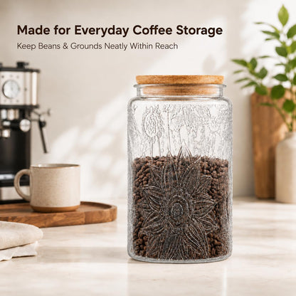 Glass Canister with Bamboo Lid, 1L — view 2