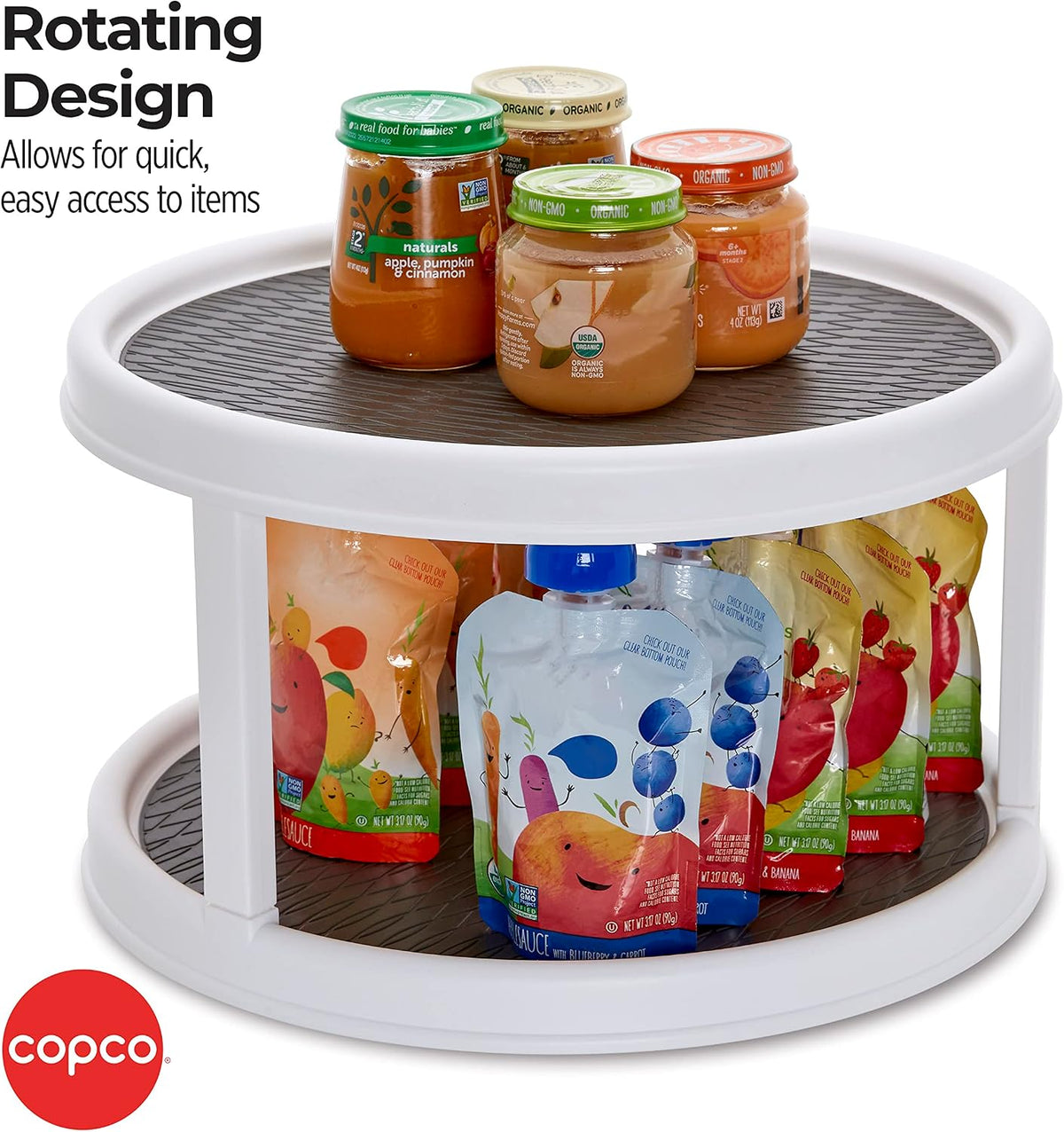 2-Tier Cupboard Turntable, 30cm — view 4