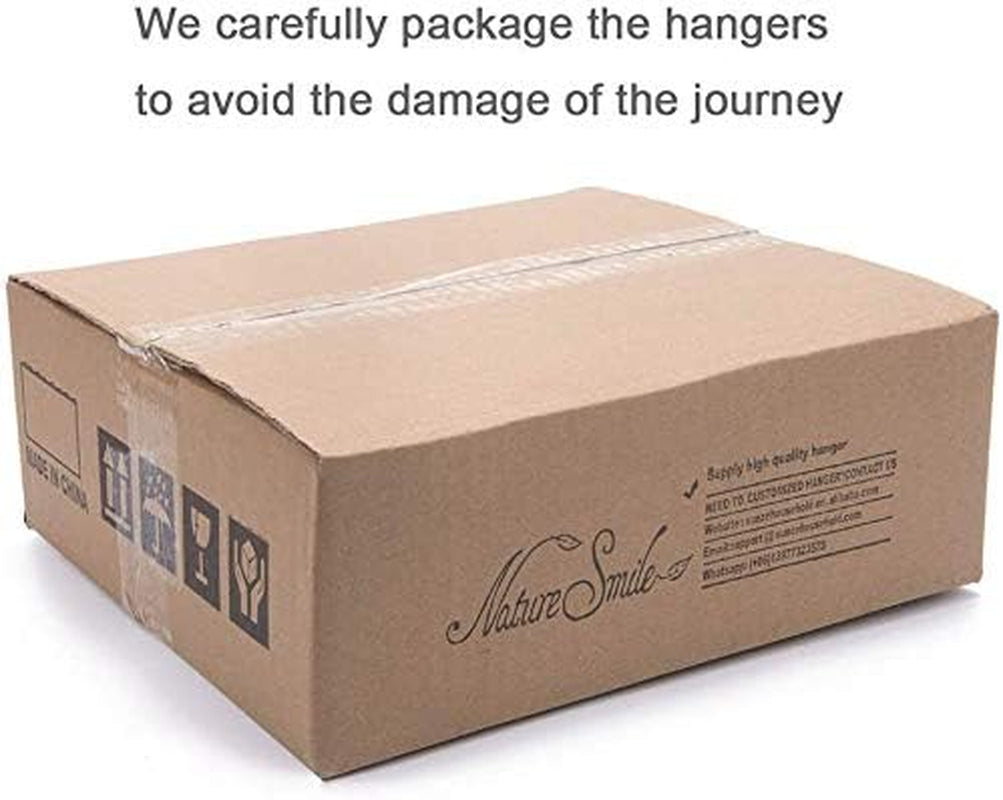 Wooden Trouser Hangers with Clips, 10 Pack — view 3