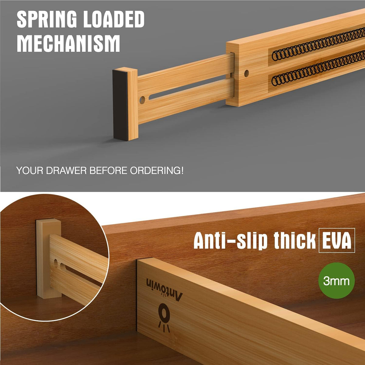 Spring-Loaded Drawer Dividers, Pair — view 3