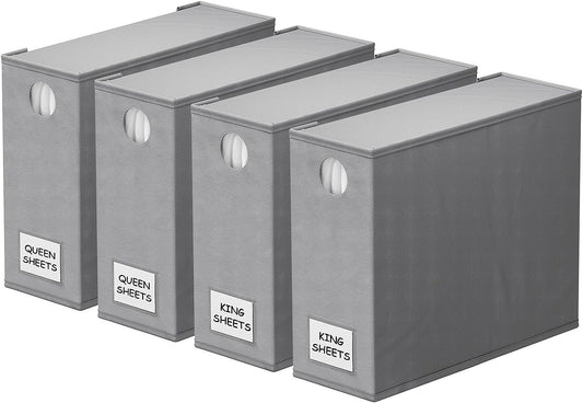 Bed Sheet Organisers, Set of 4