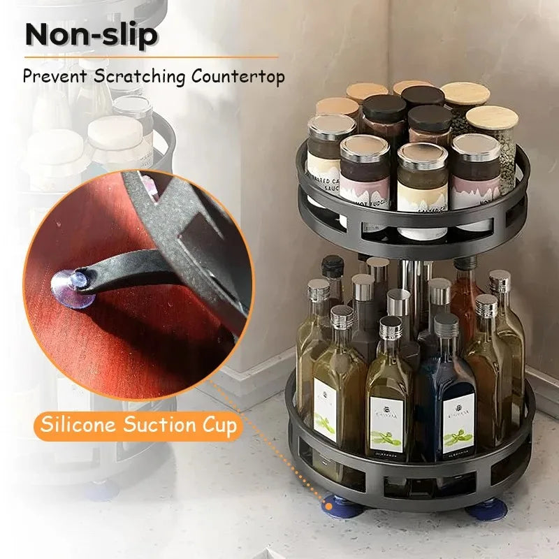 Silicone suction feet gripping the worktop without scratching it