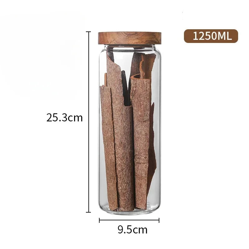 Size guide: 1250ml jar, 25.3cm tall and 9.5cm across