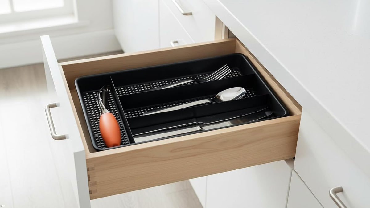 Cutlery Drawer Tray, 4 Compartments — view 7