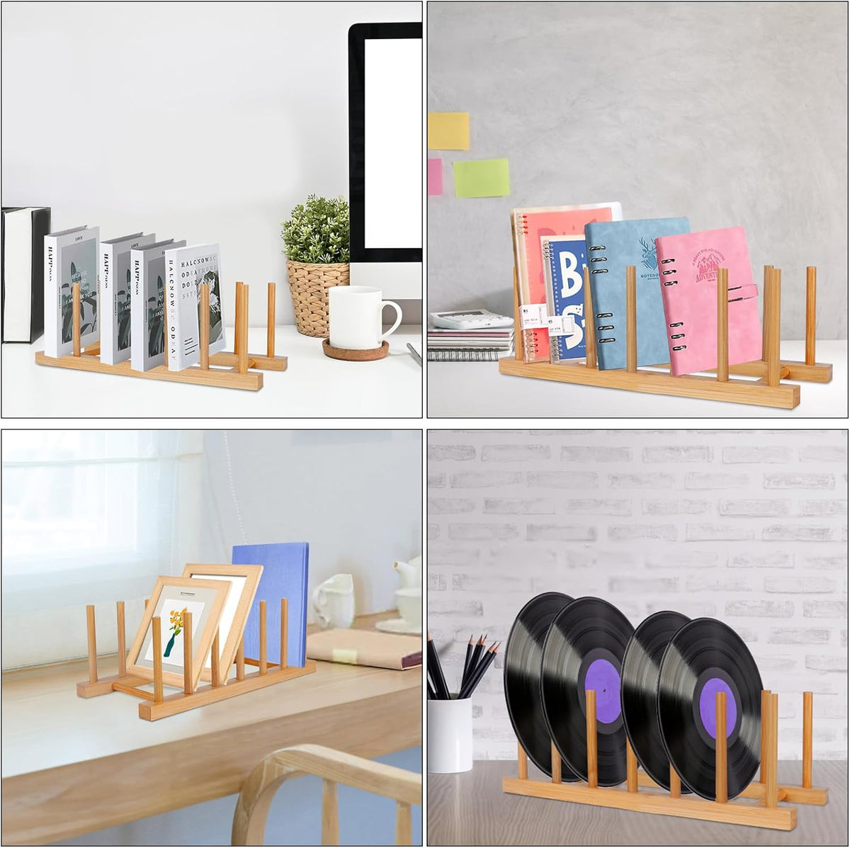 Bamboo Plate Rack, Pair — view 4
