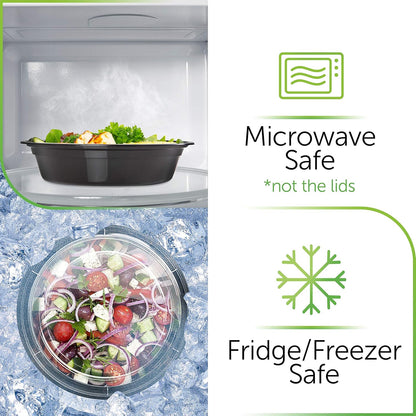 Round Meal Prep Containers, 30 Pack — view 4