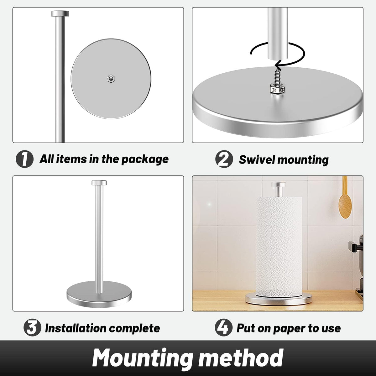 Free-Standing Kitchen Roll Holder — view 5