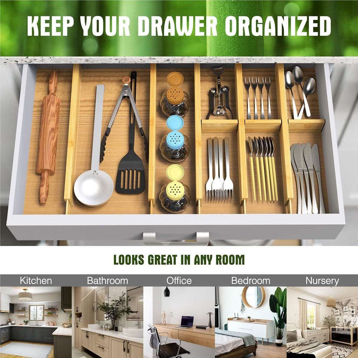Spring-Loaded Drawer Dividers, Pair — view 6