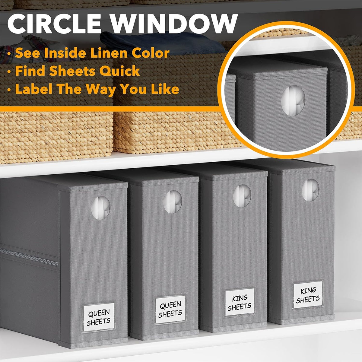 Bed Sheet Organisers, Set of 4 — view 4