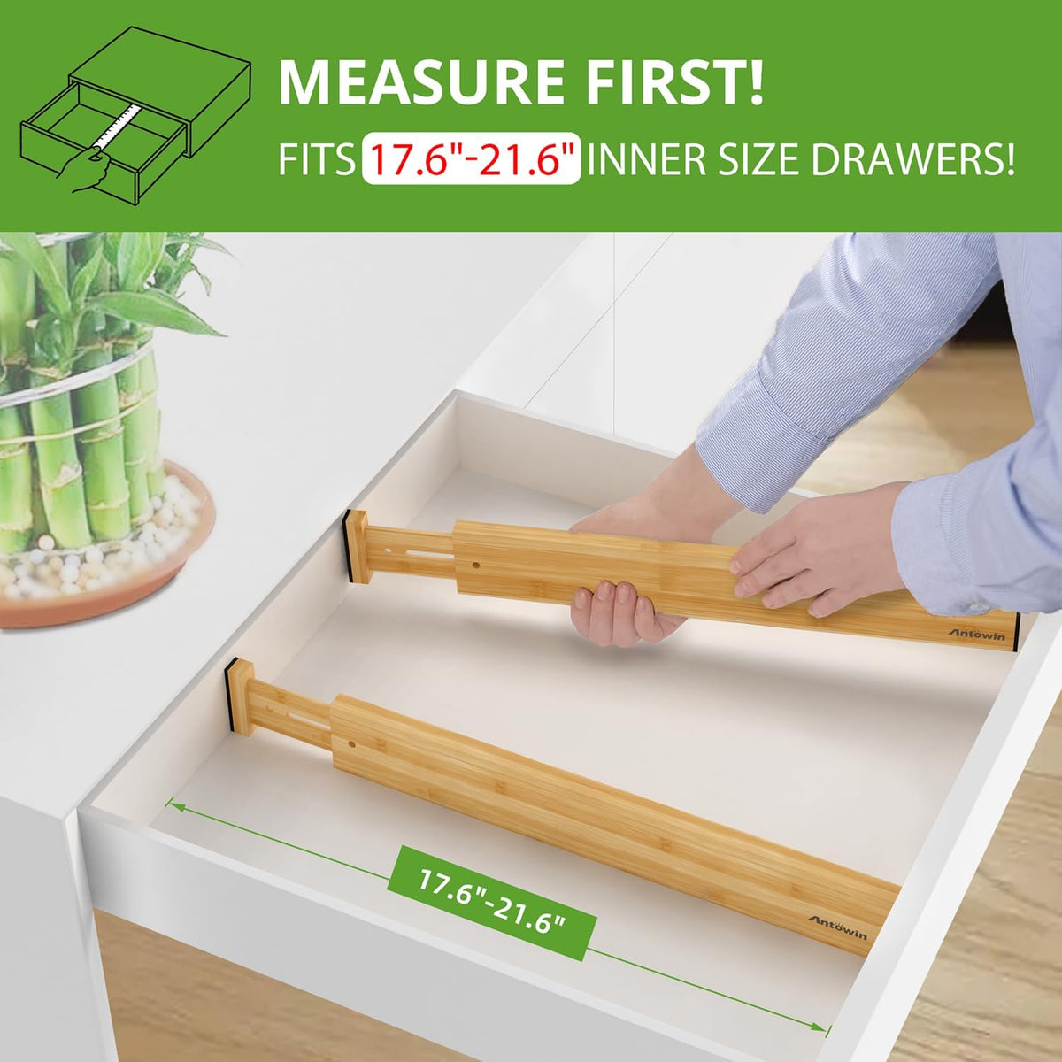 Spring-Loaded Drawer Dividers, Pair — view 2