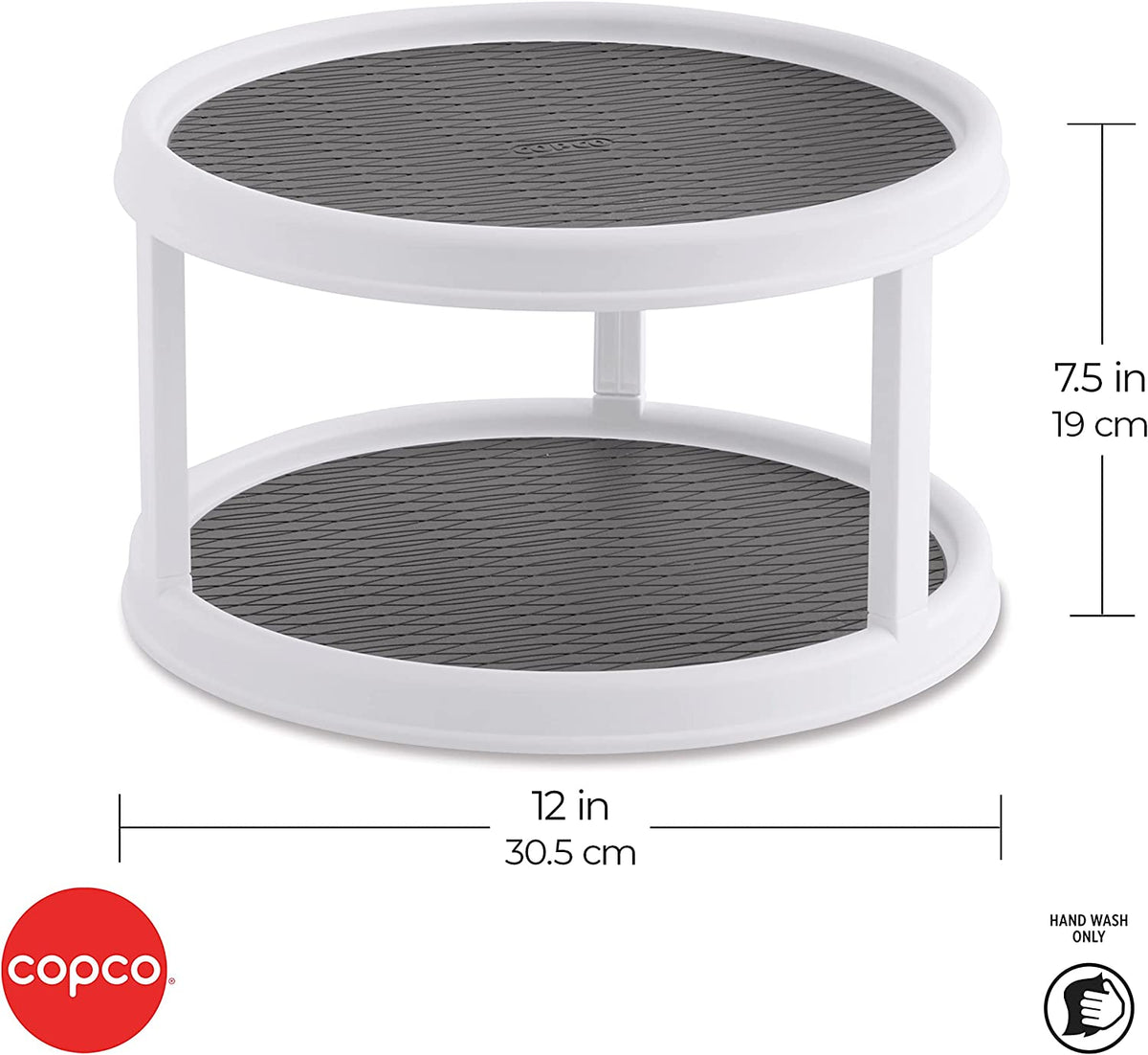 2-Tier Cupboard Turntable, 30cm — view 3