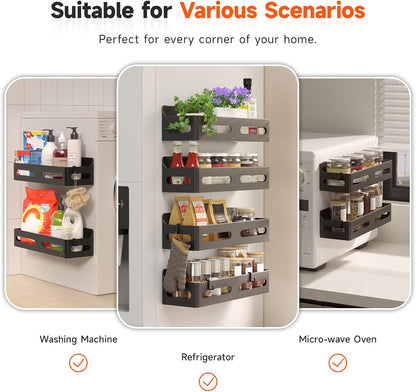 Magnetic Fridge Spice Racks, Set of 4 — view 6